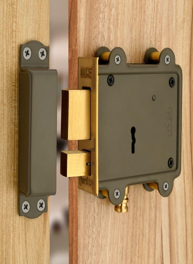 دوق قفل باب رئيسي من دوق كي مع 3 مفاتيح (رمادي، بلمسة نهائية من الكروم) - Image 1